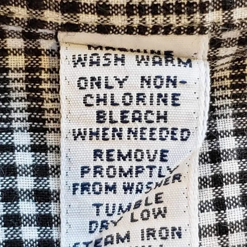 Polo Ralph Lauren Shirt Oxford Black Plaid Blake Mens M Medium Button Down SS